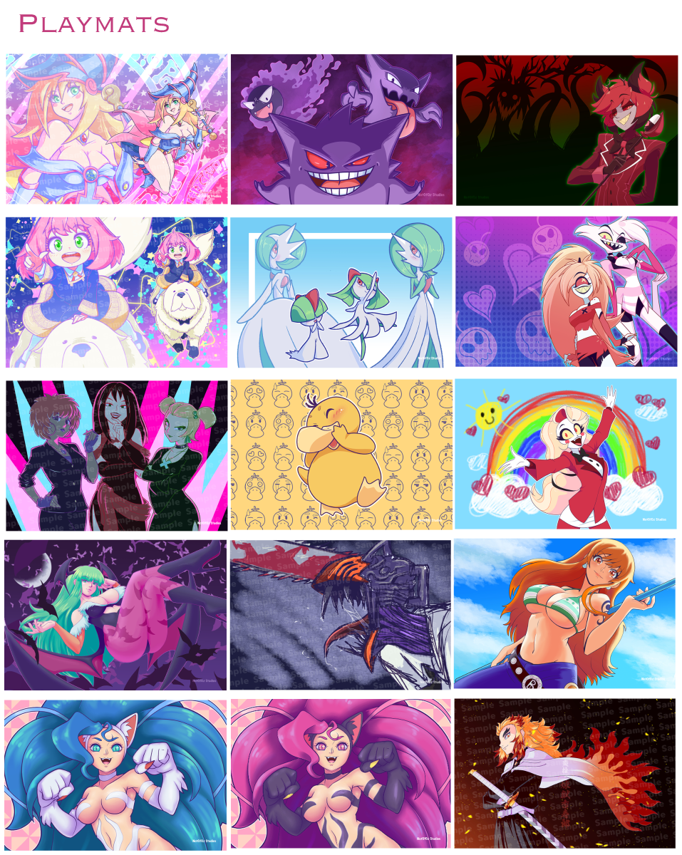 Tcg mat catalog Play mats